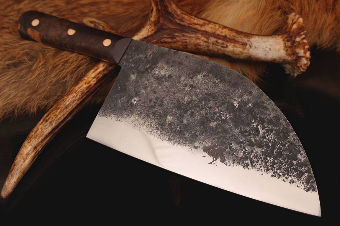 Сербский нож, клинок у8, рукоять карельская береза.